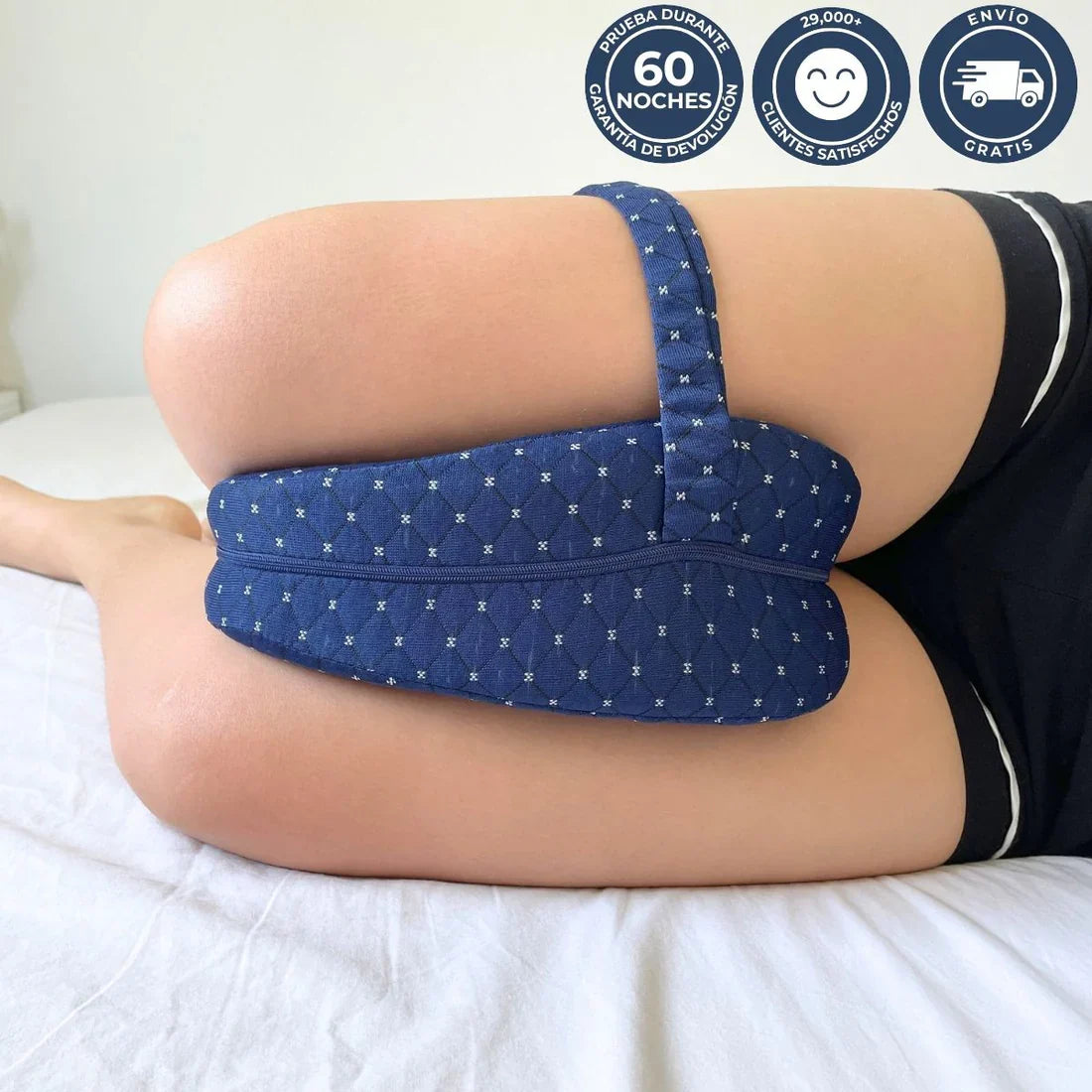 Sleep Comfort -Cojín Ortopédico - Alivia Caderas, Rodillas y Ciática