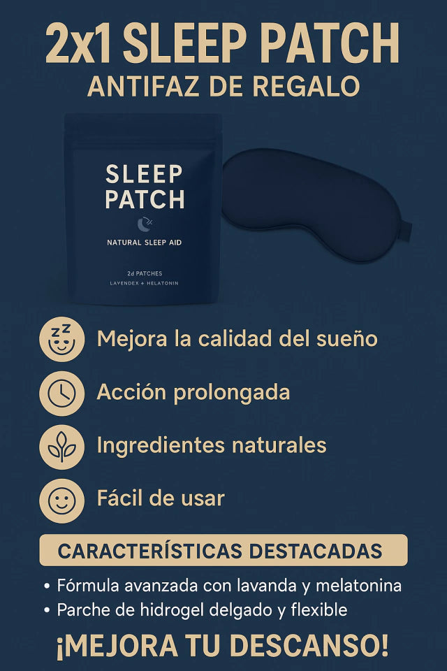 Combo Snorelax- 2x1 Parches del sueño + Antifaz de regalo DESCANSO PROFUNDO