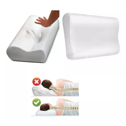 2X1 OrthoSleep™- Almohada Ortopédica de Soporte Ergonómico y Alivio Cervical